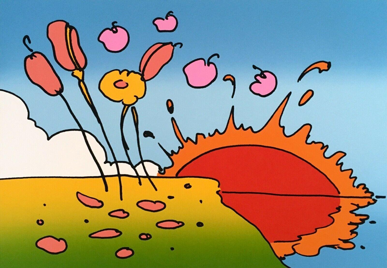 Space Landscape, 1978 Limited Edition Silkscreen, Peter Max -SIGNED
