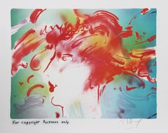 Spring Girl, Psychedelic Art Lithograph by Peter Max