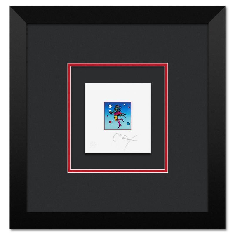 Peter Max Print - "Star Catcher on Blue" Framed Limited Edition Lithograph