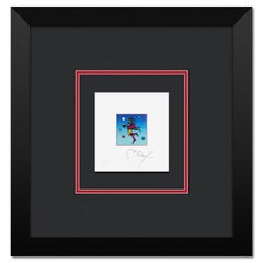 "Star Catcher on Blue" Framed Limited Edition Lithograph