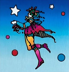 Star Catcher on Blue, Peter Max