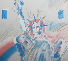 Statue of Liberty, Pop Art Poster by Peter Max