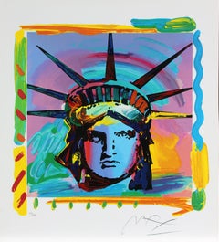 „Statue of Liberty“ Siebdruck auf Papier des Künstlers Peter Max aus einer Auflage von 300 Stück