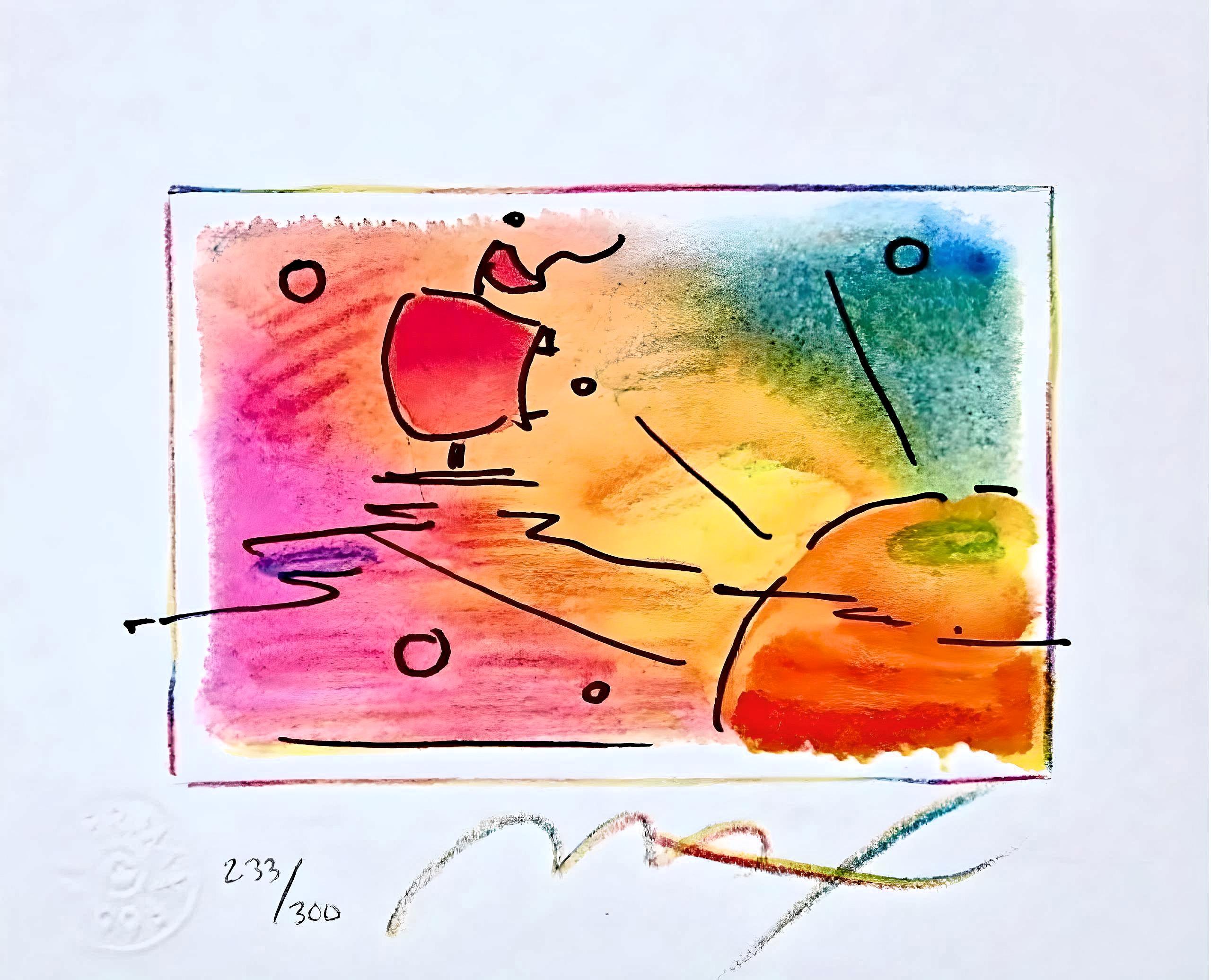 Sonnenuntergangssegel, Peter Max im Angebot 1