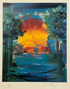 The Better World, Peter Max, hand signed limited edition WFUNA lithograph