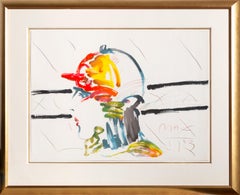 The Jockey, Hand-Embellished Pop Art Lithograph by Peter Max