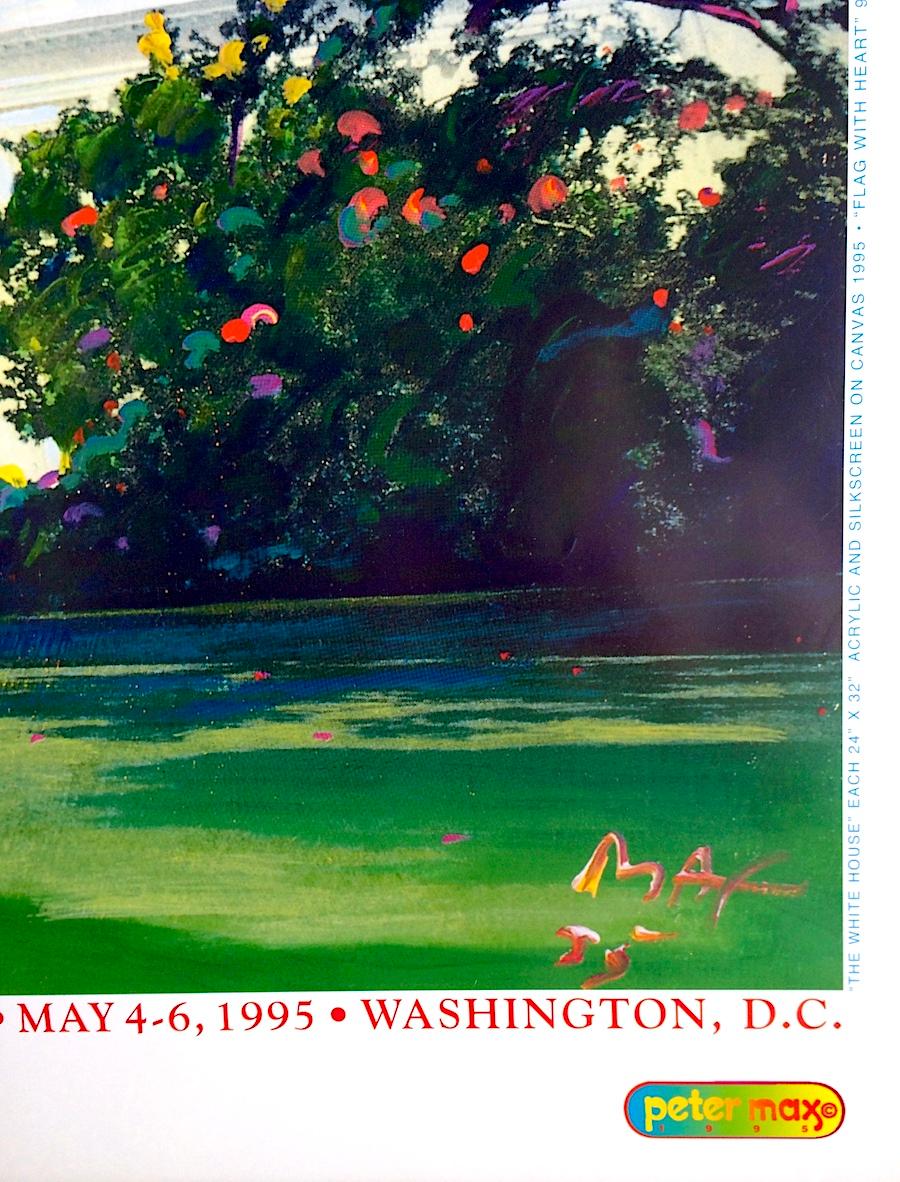 THE WHITE HOUSE FELLOWS Rare Art Poster, Washington DC, Pop Art Rainbow Colors - Print by Peter Max