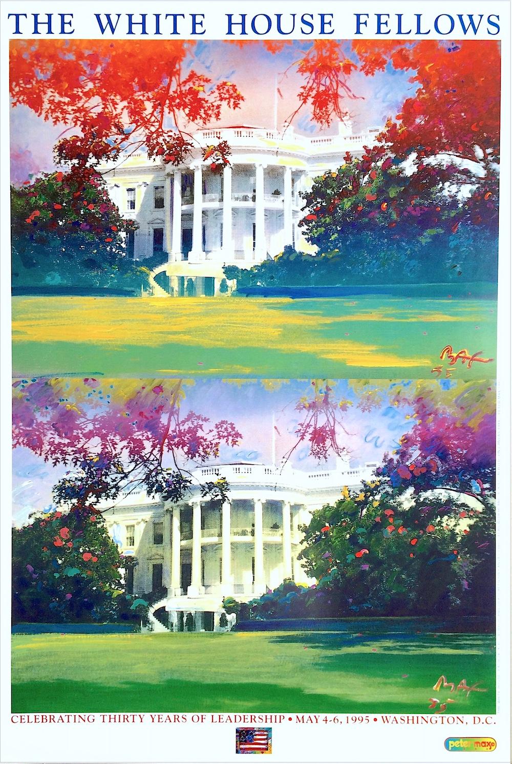 THE WHITE HOUSE FELLOWS Rare Art Poster, Washington DC, Pop Art Rainbow Colors For Sale 2