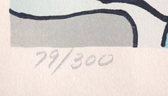 "Three Lords and Runner", 1973 Serigraph by Peter Max