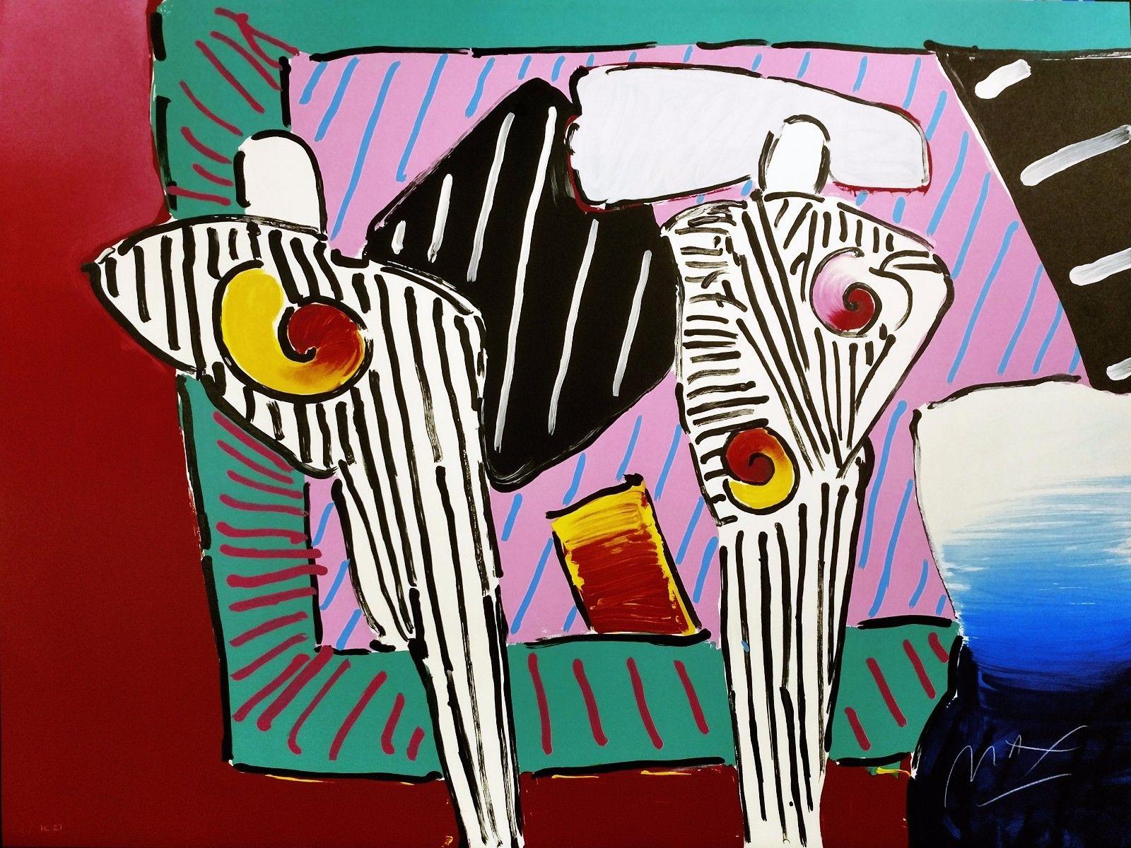 Peter Max Portrait Print – ZEITLEISTE DEGA MANN
