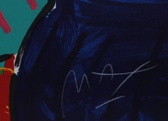 Timeline Degas Man, Pop Art Lithograph by Peter Max