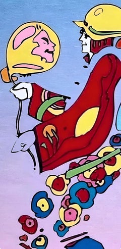 Schwebende Zehenspitze I, Peter Max