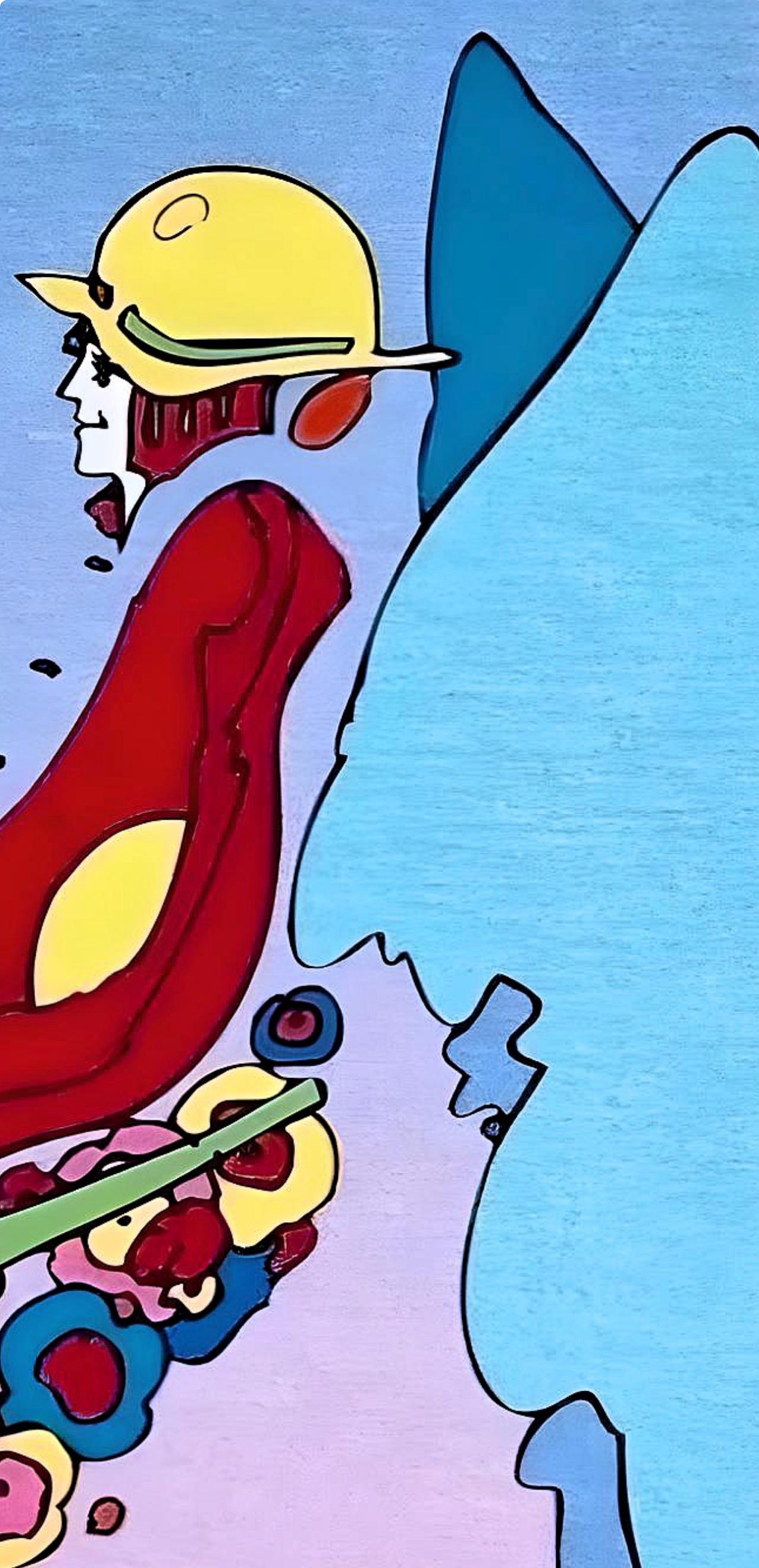 Tip Toe Floating I, Peter Max For Sale 2