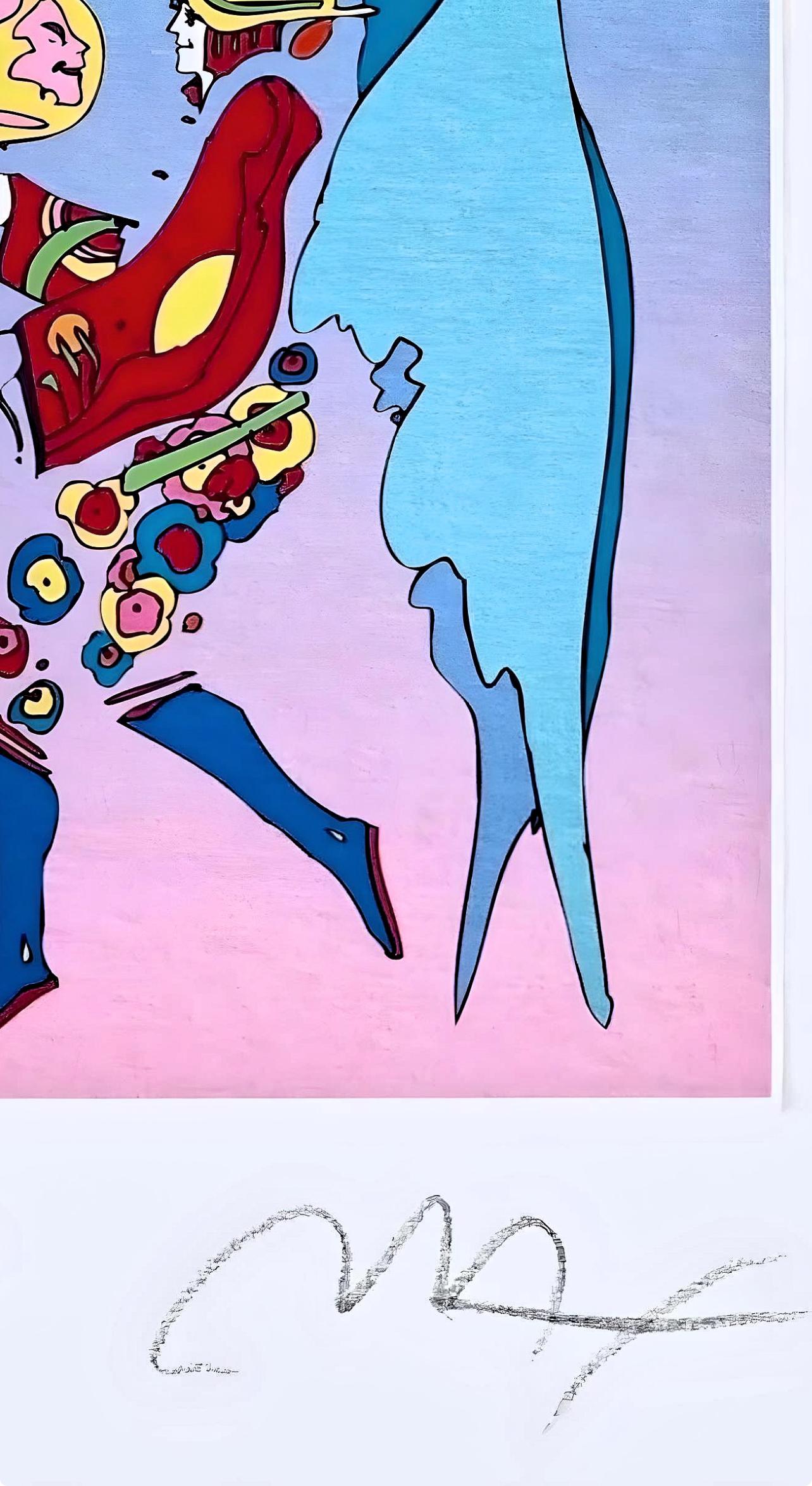 Tip Toe Floating I, Peter Max For Sale 4