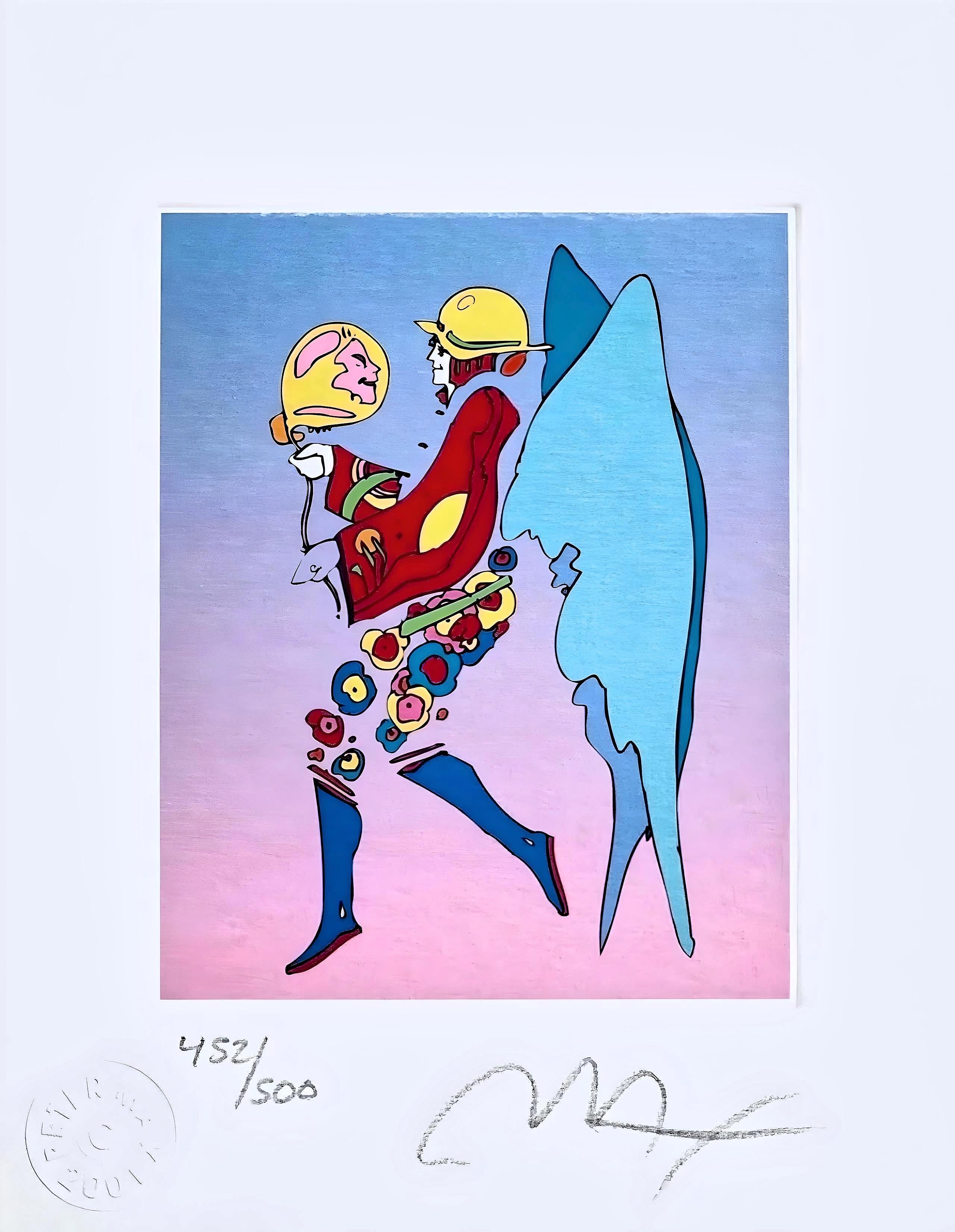 Tip Toe Floating I, Peter Max For Sale 5