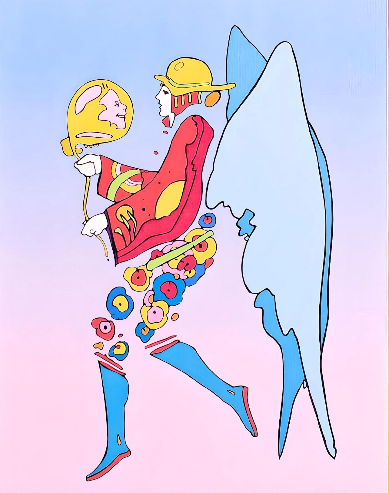 Tip Toe Floating on Blends II, Peter Max For Sale 2
