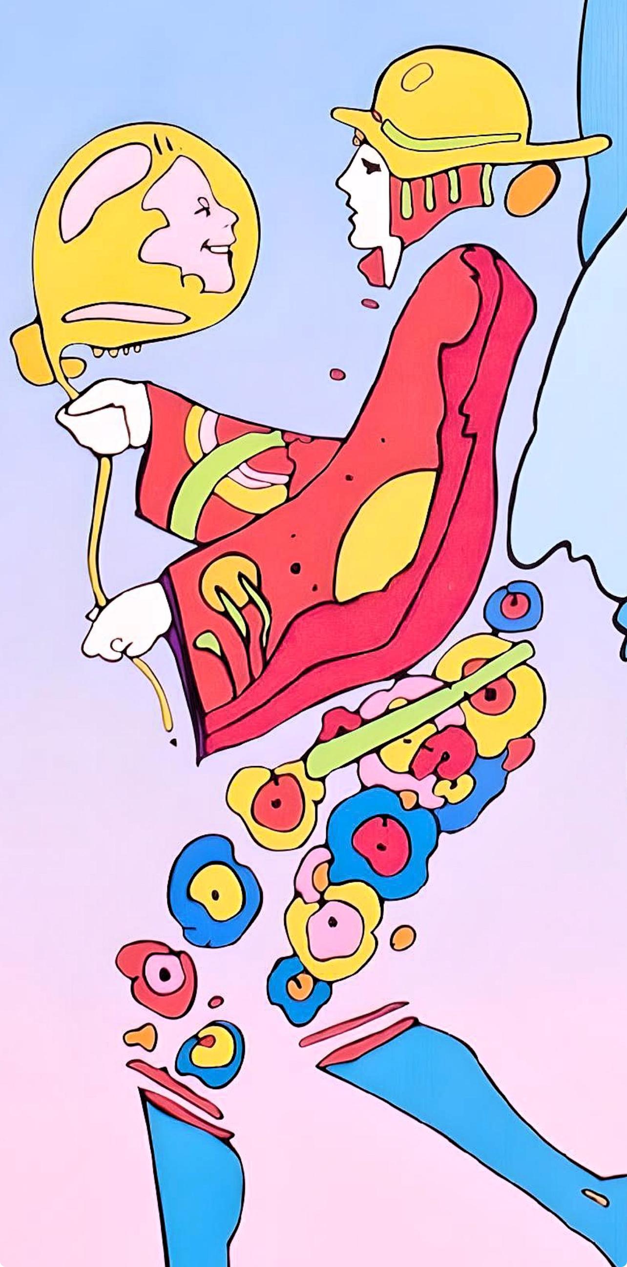 Tip Toe Floating on Blends II, Peter Max For Sale 3