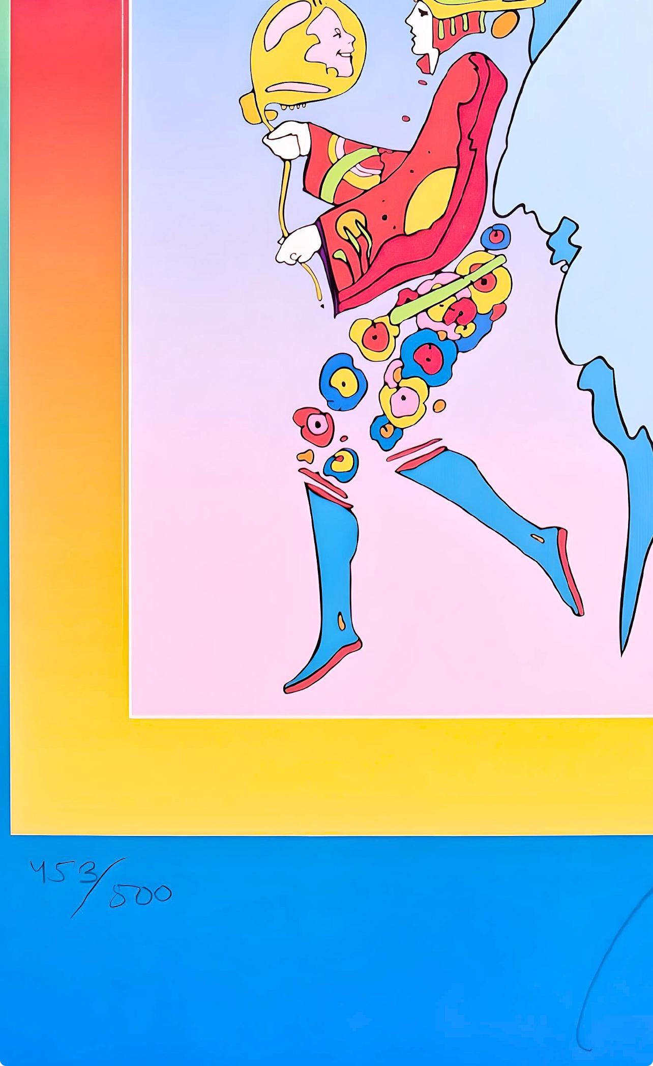 Tip Toe Floating on Blends II, Peter Max For Sale 5