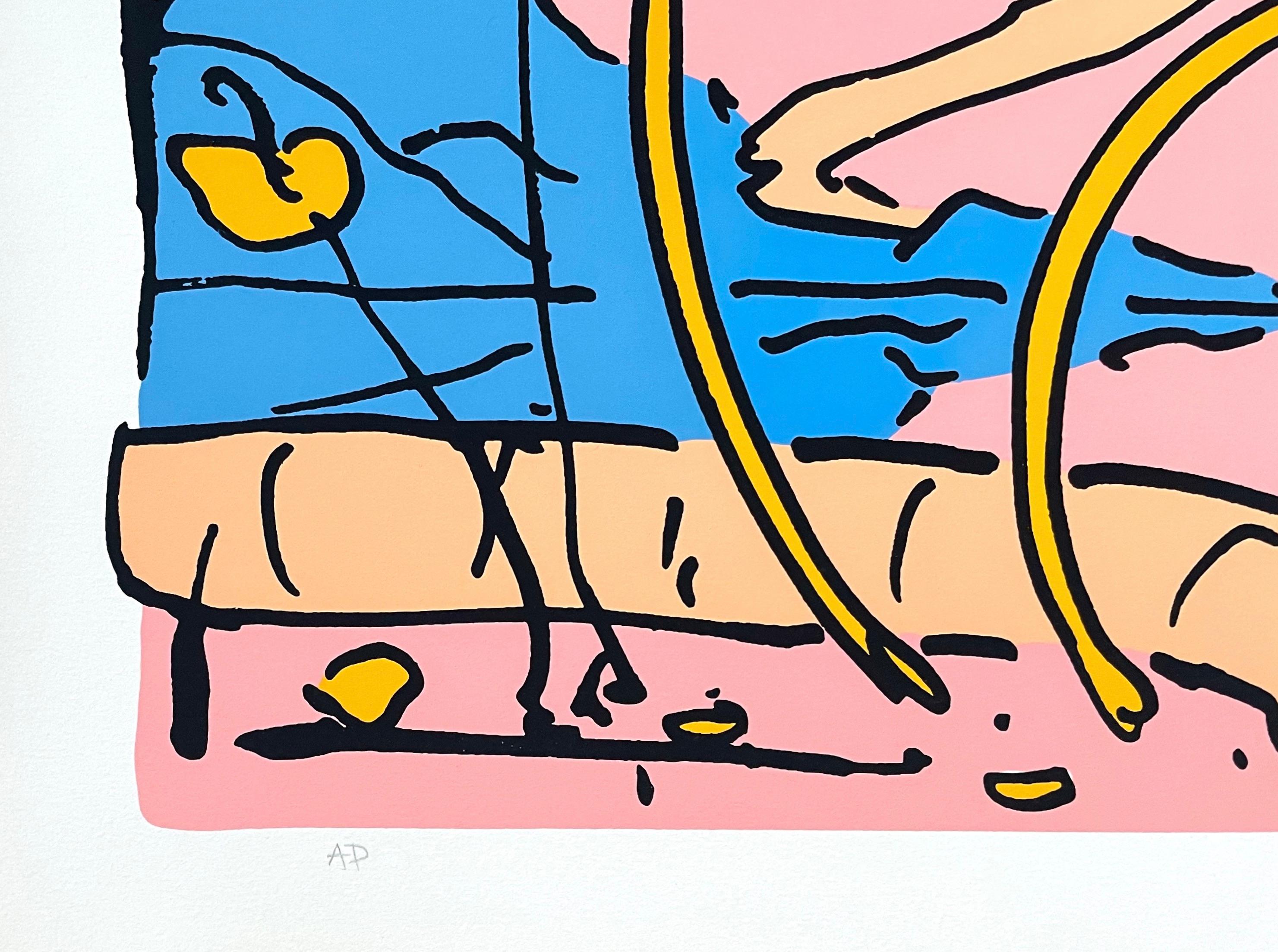 Tropical Flowers, Peter Max For Sale 1