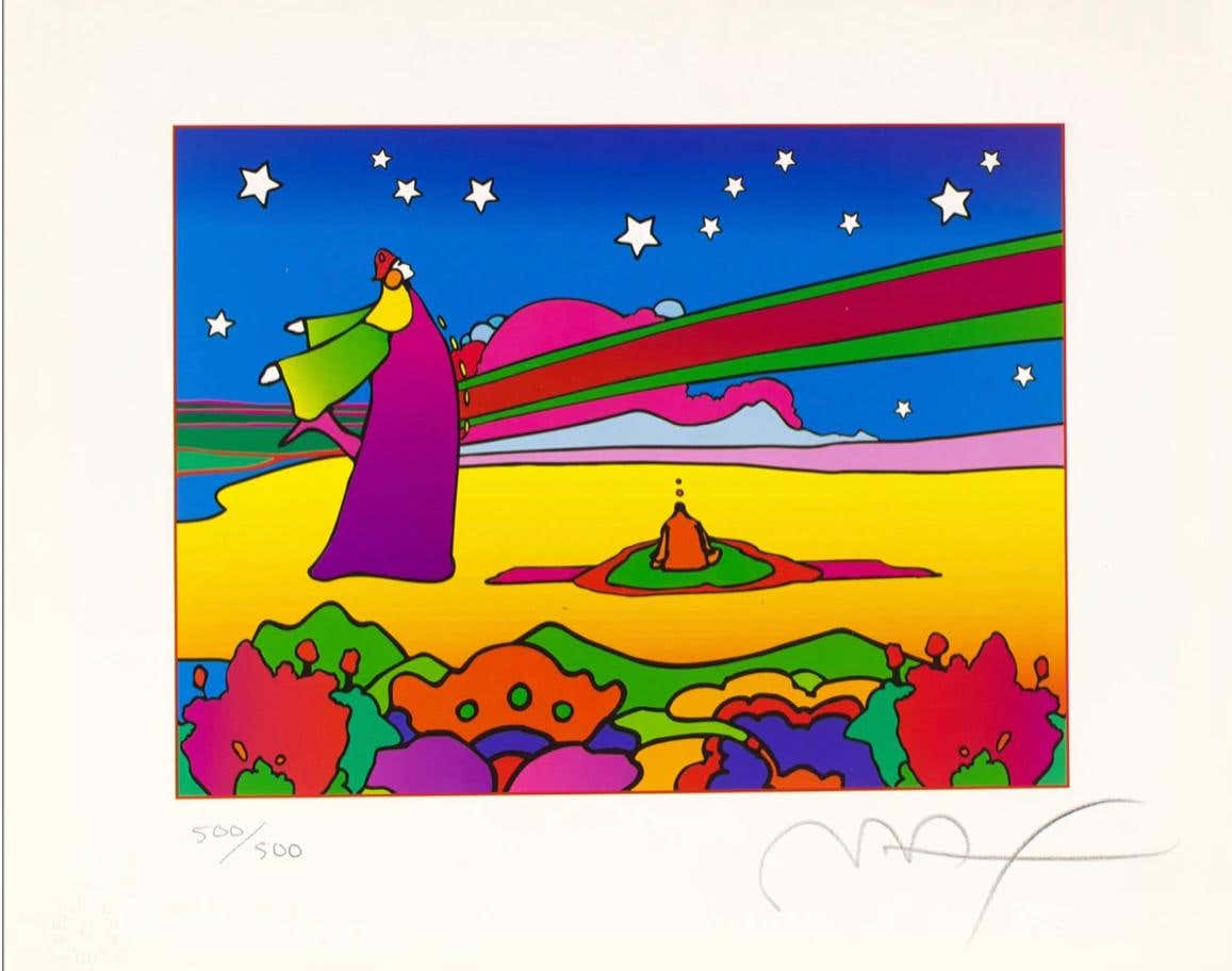 Peter Max - Two Cosmic Sages Ver. II at 1stDibs