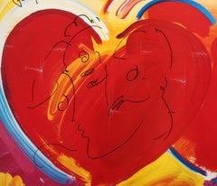 Due cuori come uno, poster pop art di Peter Max