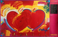 Due cuori come uno, poster pop art di Peter Max