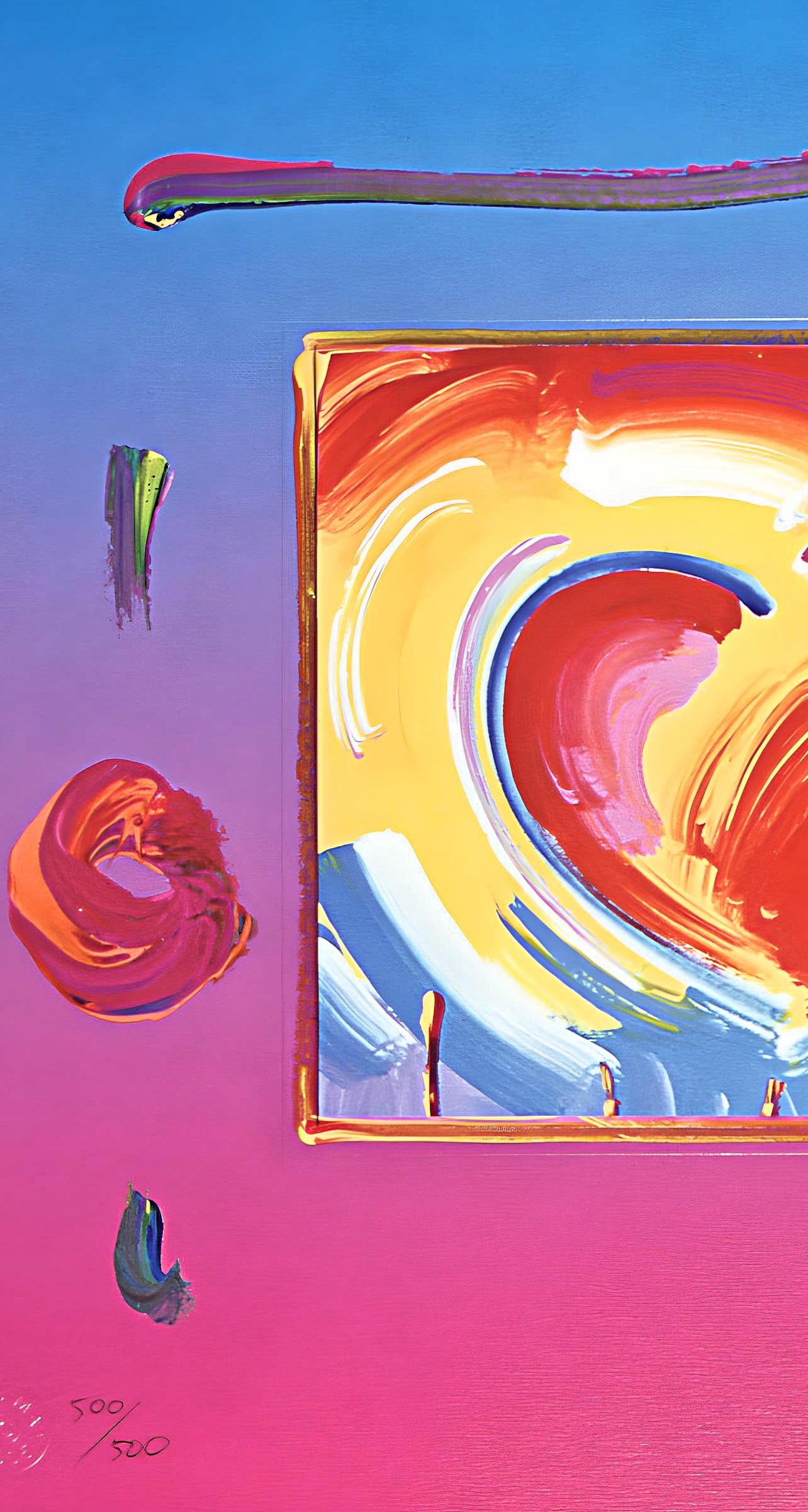 Two Hearts on Blends, Peter Max For Sale 2
