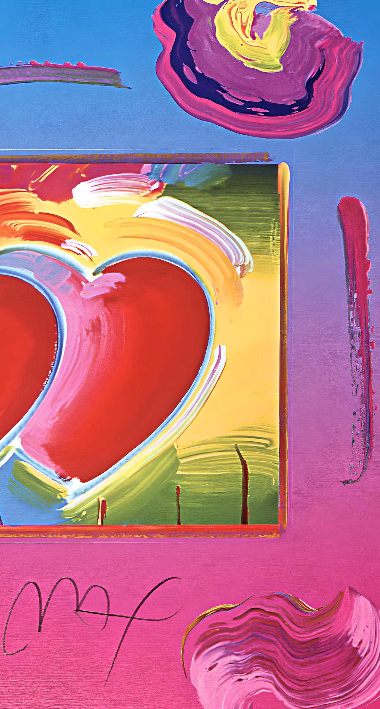 Two Hearts on Blends, Peter Max For Sale 3