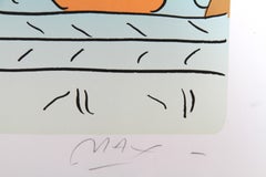 Umbrella Lady 15, Pop Art Lithograph by Peter Max