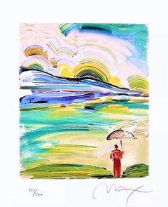 Umbrella Man at Sunrise, Peter Max