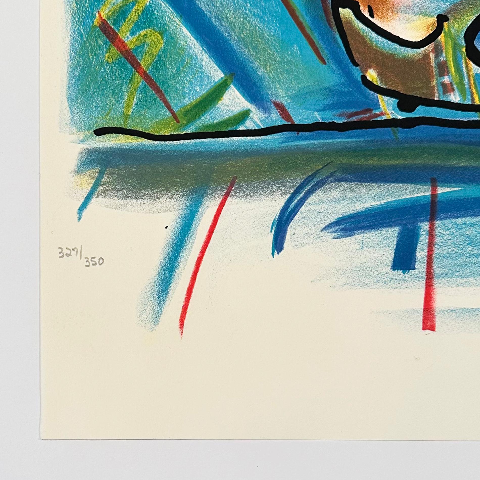 Artist: Peter Max
Title: Vase of Flowers
Medium: Lithograph on Somerset paper
Date: 1979
Edition: 327/350
Sheet Size: 29 7/8