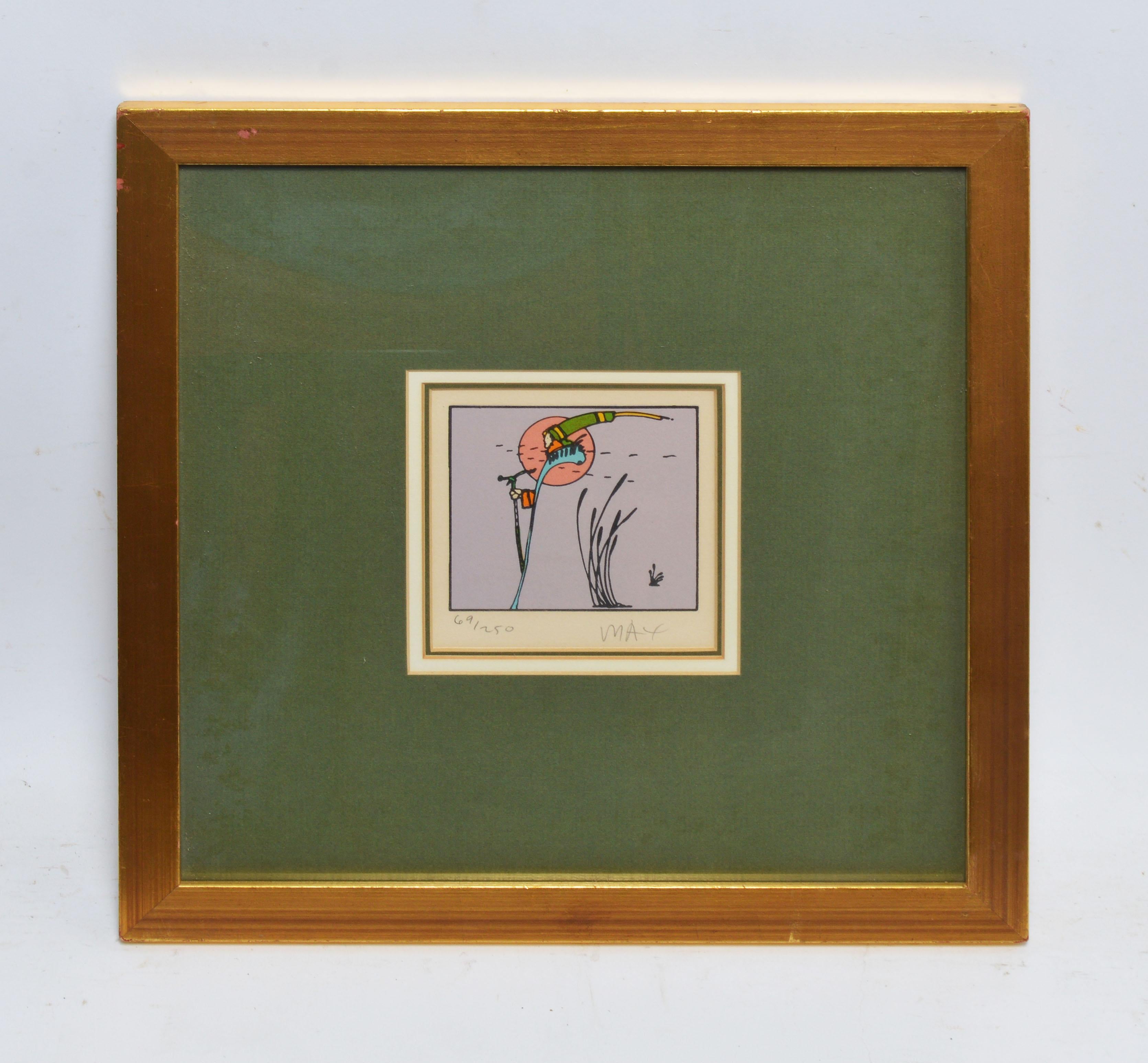 Vintage Peter Max Pop Art Lithograph 1