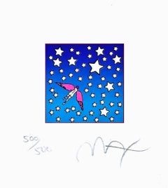 Geflügelter Flieger im Weltraum, Peter Max