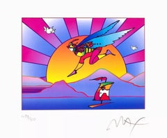 Winged Flyer with Sunrise II, Peter Max