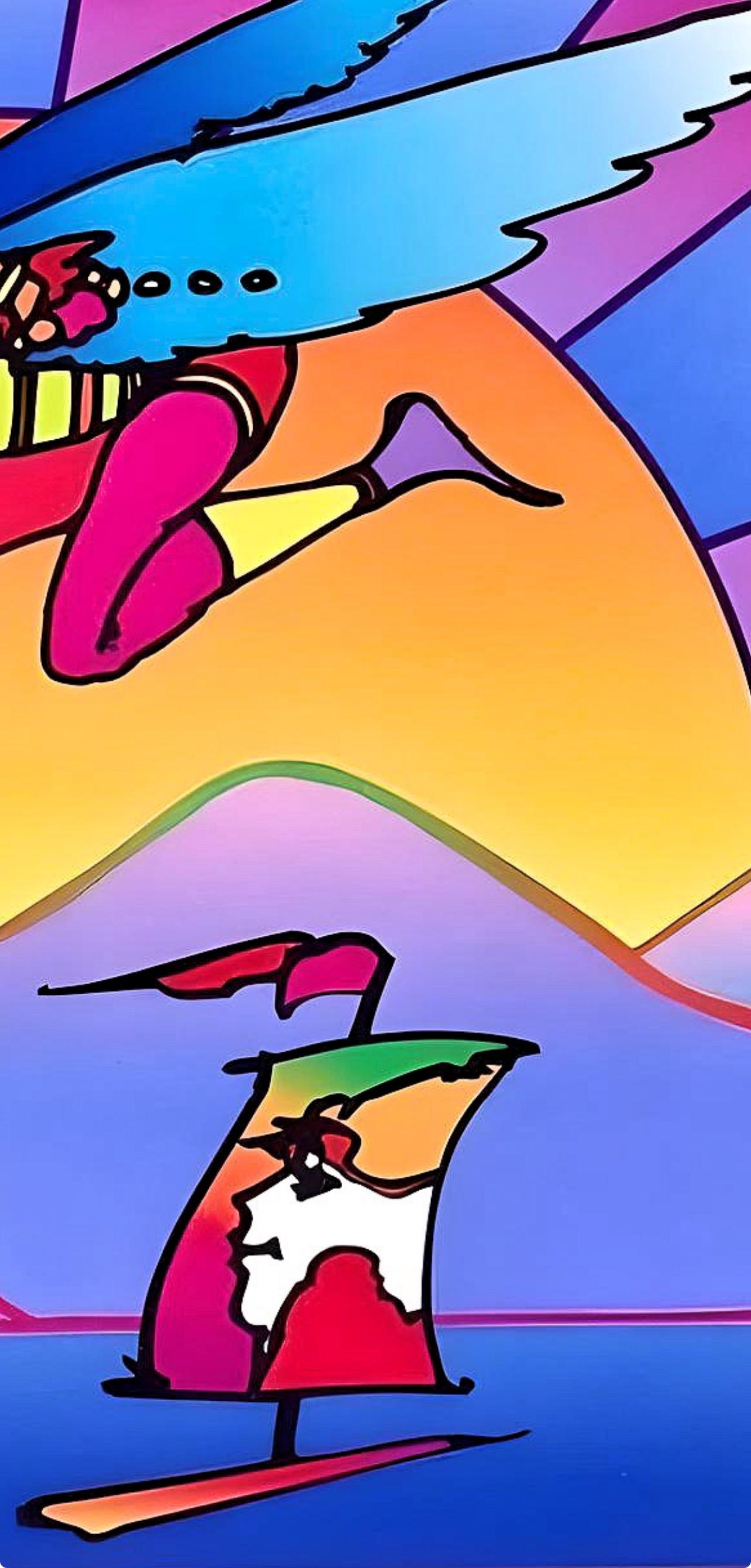 Winged Flyer with Sunrise II, Peter Max For Sale 2