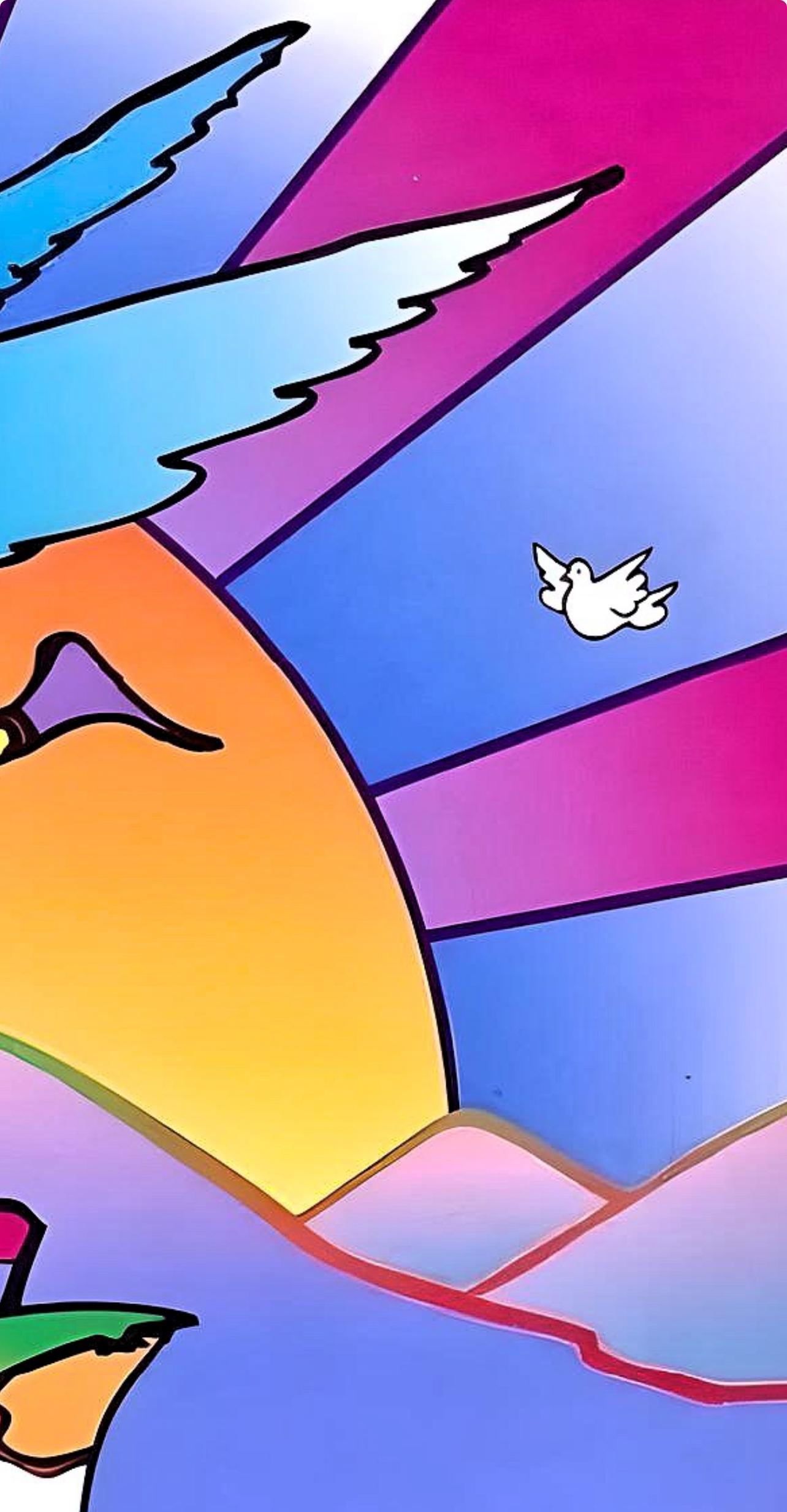 Winged Flyer with Sunrise II, Peter Max For Sale 3
