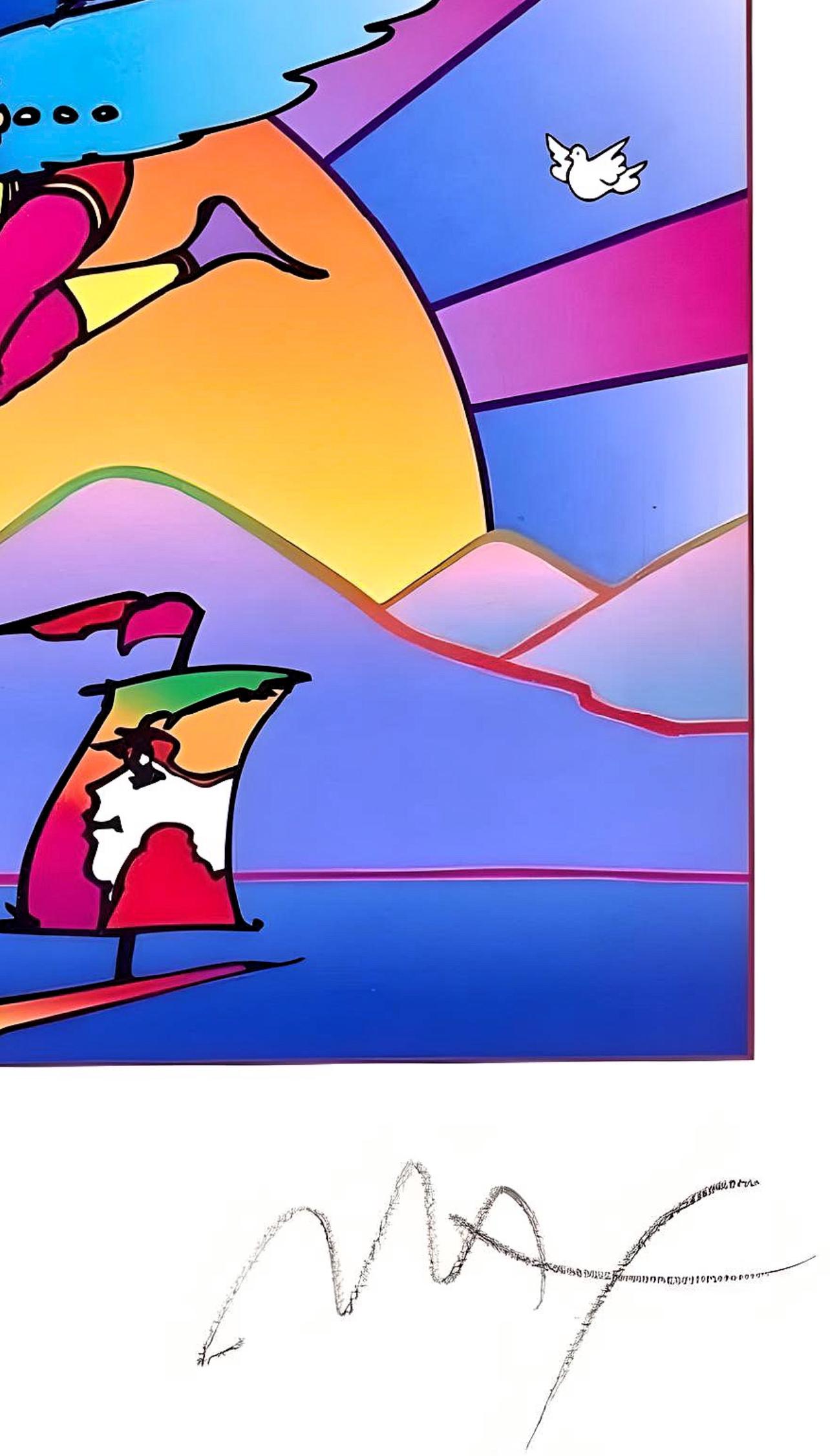 Winged Flyer with Sunrise II, Peter Max For Sale 6