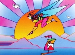 Winged Flyer with Sunrise II, Peter Max