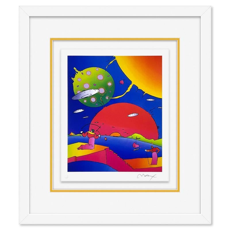 Peter Max Print - "Year 2050 II" Framed Limited Edition Lithograph