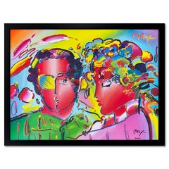 "Zero In Love" Lithographie offset encadrée et signée à la main