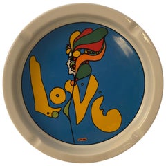 Peter Max Psychedelic 1960s Liebe Aschenbecher