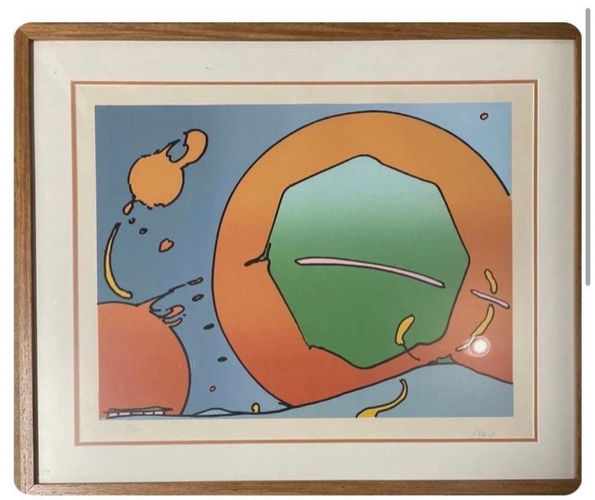 “Early lithograph” - Sculpture by Peter Max