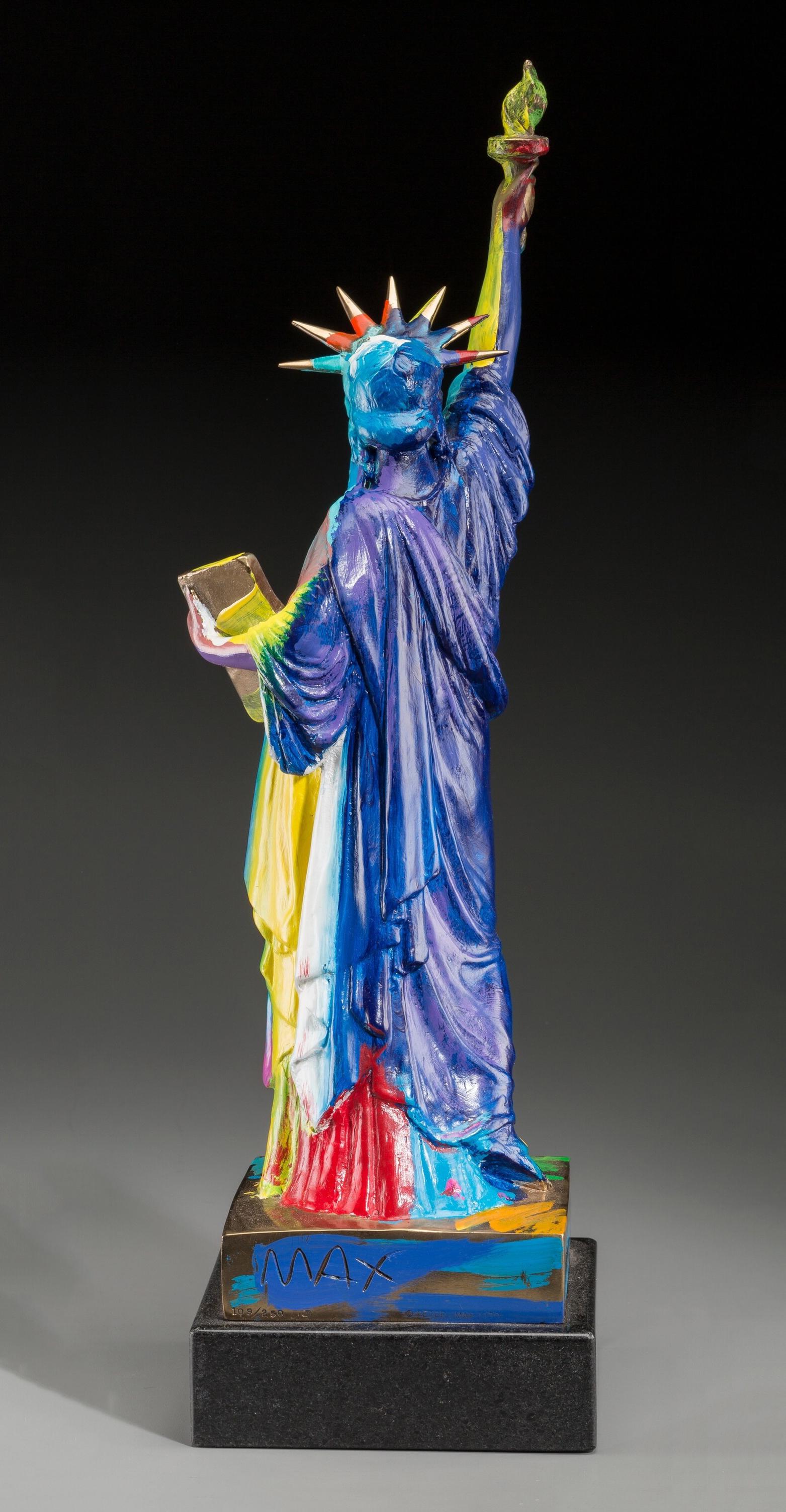 LIBERTY (BRONZE) - Sculpture by Peter Max