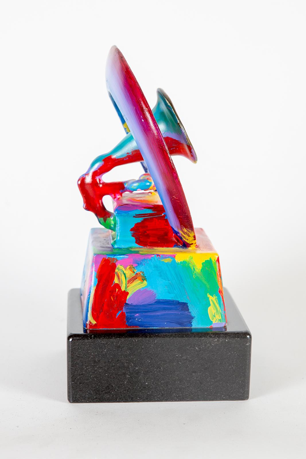 Artist: Peter Max
Title: Grammy
Medium: Hand Painted Acrylic over Bronze
Size: 12