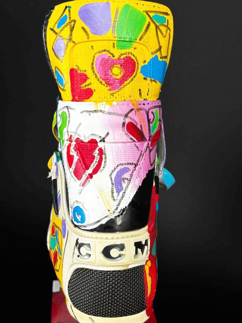 Peter Max, Untitled (Hockey Skate), 1996 original UNIQUE sculpture 5