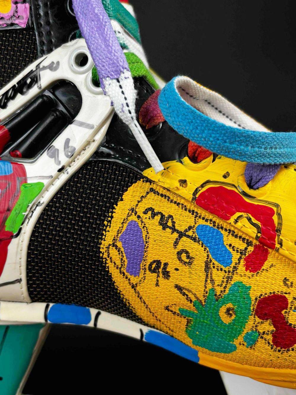 Peter Max, Untitled (Hockey Skate), 1996 original UNIQUE sculpture 8