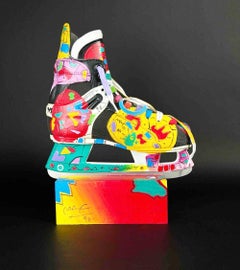 Peter Max, Untitled (Hockey Skate), 1996 original UNIQUE sculpture