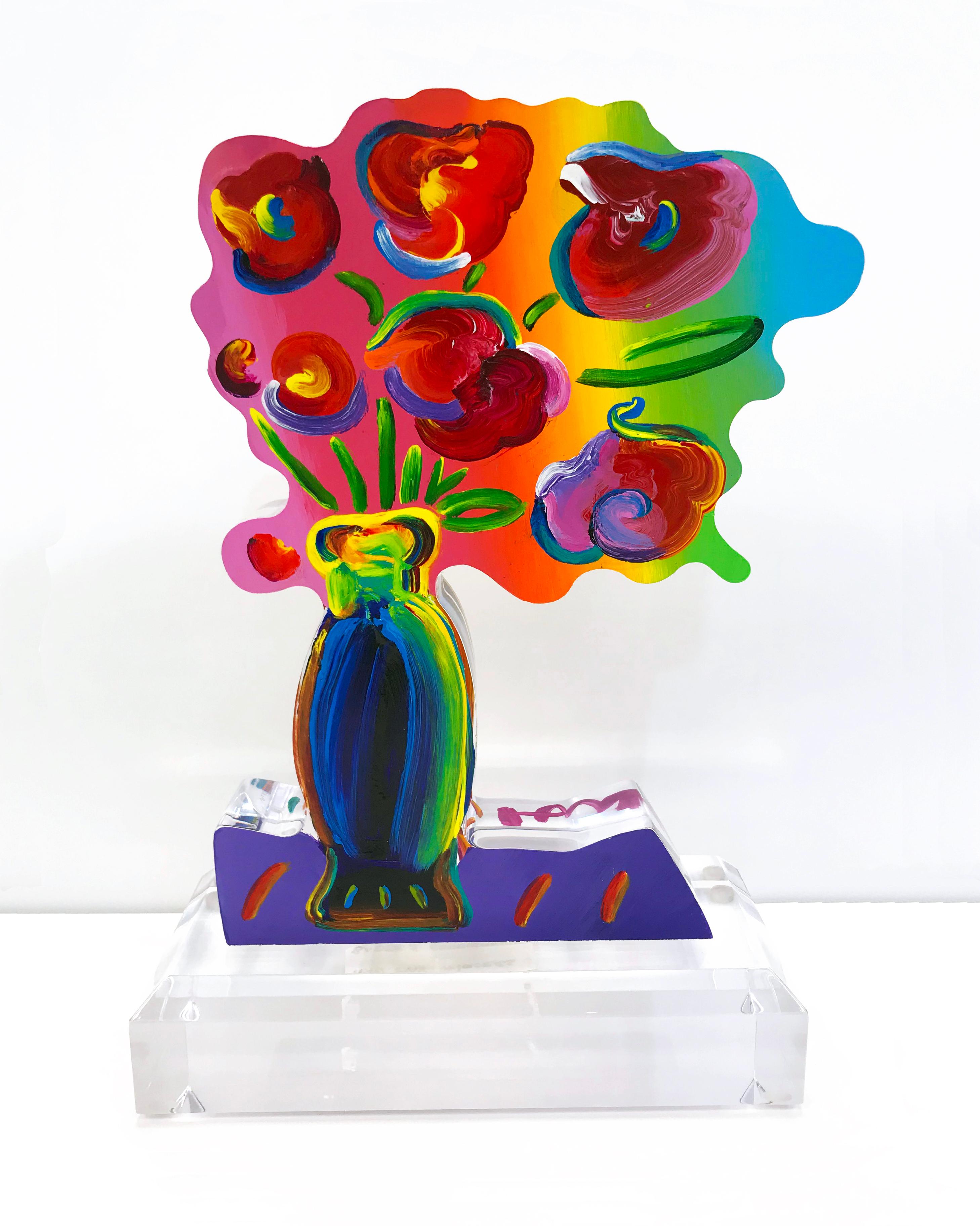 peter max acrylic sculpture for sale