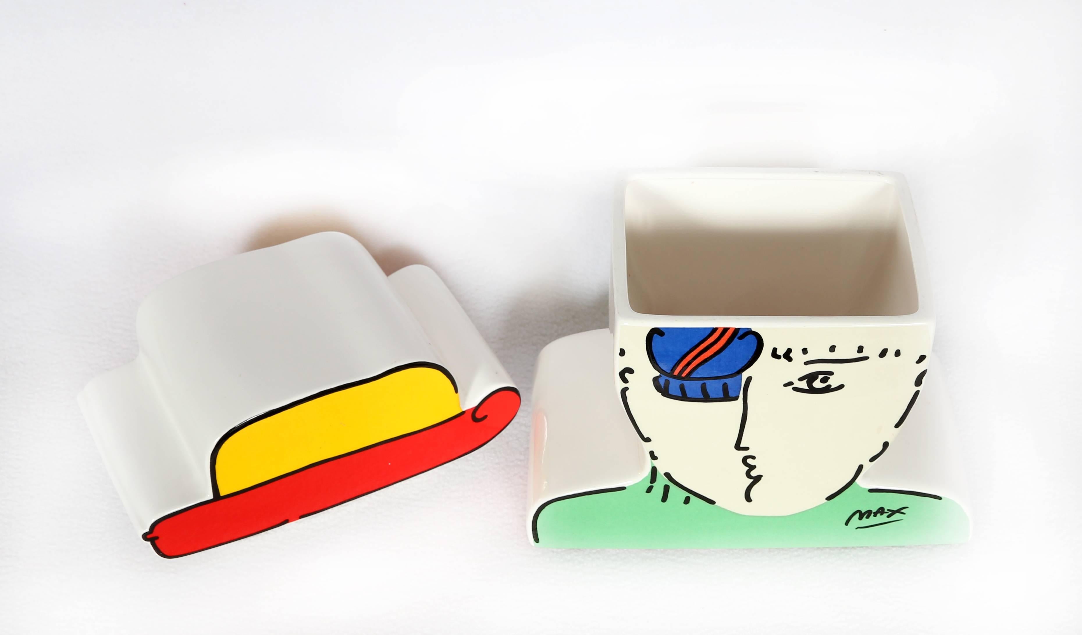 Zero, barattolo per biscotti in ceramica di Peter Max in vendita 3