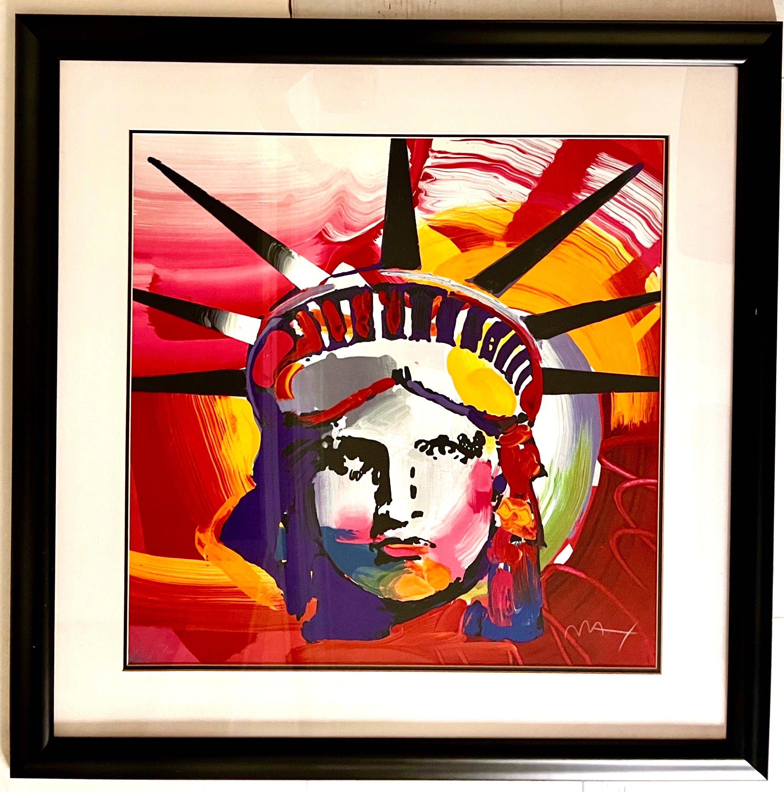Peter Max Signed Liberty Head Limited Edition 240/300 Abstract Lithograph  7